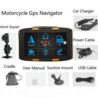 KARADAR Waterproof Android 6.0 16G motorcycle GPS Navigator BT Touch Screen 5 Inch Car Navigator with free map