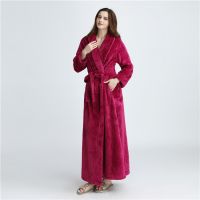 Fashion Loose Long Flannel Pillowtop Nightgown For Women 