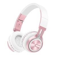 Kanen Wireless headset with microphone pink 003 headphone earphone