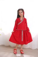 Cheap hot sale girl Tang suit Chinese traditional dress Hanfu  Chinese ethnic long sleeve cheongsam festival birthday  Hanfu