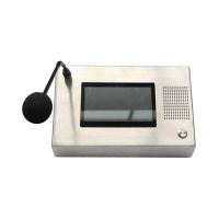 Stainless Steel Weatherproof Lcd Display Intercom Speaker System Telephone Control Room Voip Phone  Jwat662