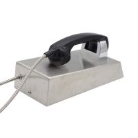 Auto Dial Telephone Stainless Steel Small  Jail Phone for Public and Pool JWAT146
