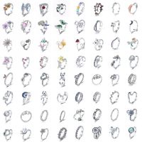 925 Sterling Silver Women Girls Wedding Party Finger Rings Jewelry For Gift