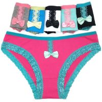 Yun Meng Ni Fancy Cute Dots Print Pink Cotton Teen Sexy Girls Thongs L  photo and picture on