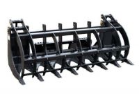 72" Log, Brush & Rock Grappler for Skid Steer - 3000 Hydraulic Cylinder T1 Steel