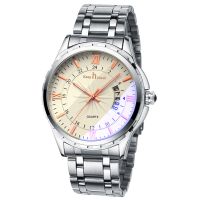Wholesale Cheap Custom Logo men's quartz wrist Watches with steel band