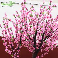 Artificial peach blossom wedding flower tree