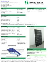 Monocrystalline 250W Solar Panel