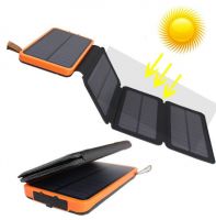 Waterproof Leather Folding Solar Mobile Power Supply  POCS00004