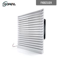 DC24V electrical industrial 120*120*38 mm cooling fan and 204mm cabinet panel filter ventilator and metal guard FK6623.024