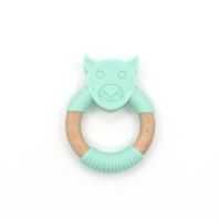  Bpa Free Eco-friendly Silicone Baby Teether For Wholesale