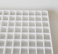 Plastic Eggcrate Grille cell white panel  Plastic Egg Crate Grille core