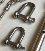 stainless steel electronic polished D long shackle
