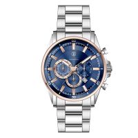 Custom Logo Stainless Steel Japan Movt Quartz Watch Silver And Gold Men'S Luxury Watches Chronography Sport Watch