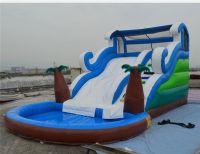 Wholesale Commercial Grade Inflatable Bouncy Double Slide For Kids B4134 