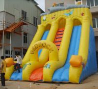 Wholesale Commercial Grade Inflatable Bouncy Double Slide For Kids B4134 