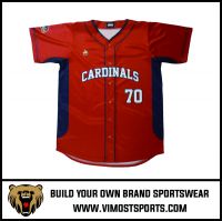 OEM 100% polyester Custom Sublimation Baseball Jersey
