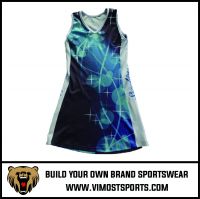 Full Sublimation Printing Customized Logo Netball A-line Dress