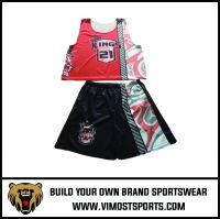 Custom Cheap Breathable Women Lacrosse reversible pinnies suit