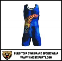 Newly design fitness custom comfortable wrestling singlet/weightlifting suit 