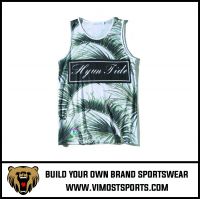  New Cheap Custom Design Breathable Gym Vest Tank Top Sublimation Men Gym Singlet For Sport