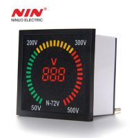 72mm*72mm box shape 220V AC  indicator voltmeter LED digital display 100V volt voltage meter digital indicator