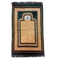 Bulk wholesale islam mosque travel prayer mat with compass for sale