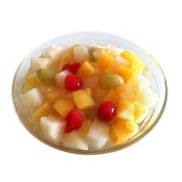 Canned fruit cocktail in light syrup