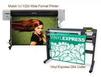 Mutoh ValueJET 1324 Large Format Color Printer ValuePrint & Cut Package 