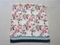 Lady's Printed Scarf In Summer