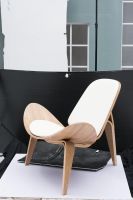 Modern Design Luxury  Home Furniture General Use  Black Pu Wegner Chair In Ash Color