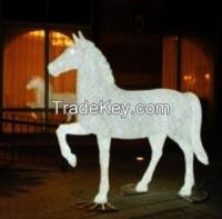 Horse 3D led Crystal Sculpture light