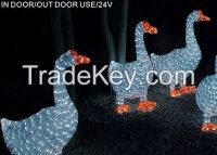 Goose 3D led Crystal Sculpture light