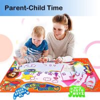 Wideword Water Drawing Mat Aqua Magic Doodle Kids Toys Mess Free Coloring Painting