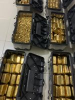 Gold bars , gold nuggets