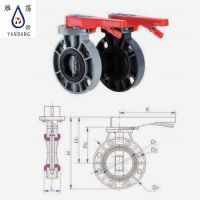 High Quality PVC Manual Butterfly Valve ASTM SCH80 for Industrial Use