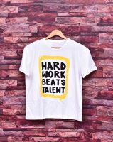Hard Work Beats Talent Round Neck Printed T-shirt For Men