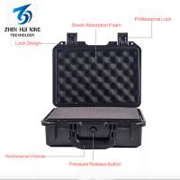 Black Waterproof Hard ABS Plastic Medium Size Pelican Case With Foam