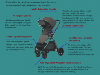 EN1888 wholesale certificate baby stroller/ good quality cheap price baby pram/ new design black color European baby stroller