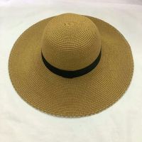 wholeseller fashion lady plain straw sun hats, trend women floppy beach hat, elegant paper wide brim hat, recycle customized fashion accessories