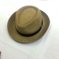 wholeseller fashion panama unisex nature straw sun hat, trend adult straw beach hat, elegant paper hat, recycle customized fashion accessories