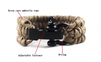 New Fashion Outdoor Items For Camping Customizable Bracelet, 2020 New Products Field Survival Custom Fabric Bracelets 