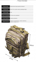 Nautical Outdoor Accessories Tactical survival backpack with gear, Camping Fashion multifunction Earthquake Survival knapsack