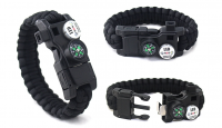 Gift Product Disaster Survival Whistle Equipment Woven Bracelet, Wholesale Multi-function Hiking Han