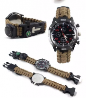 Outdoor Hiking Wholesale  Custom Gift Items Mini Watch, EMAK First Aid Survival Tool Unisex Outdoor