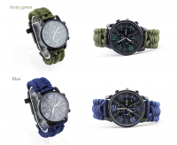 Custom Logo Survival Tool Tactical Watch, Gift Items Camping Equirpmen Dongguan Plastic Bangle Watch