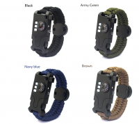 Wholesale camping fashion multi-functional emergency Bracelet, Daily use of auxiliary line accessori