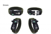 Emak Edc Hiking Equipment Survival Bracelet, New Camping Promotional Outdoor Survival Pink Charm Bra