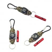 Wholesale Outdoor Disaster Equipment Keychain With Whistle, Gift Items Climbing Equipment Military K