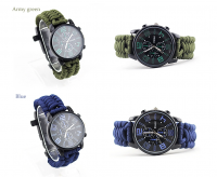EMAK Gift Items Outdoor Products  Paracord Survival Watch, 2020 Supplies Wholesale  Women Man Multif